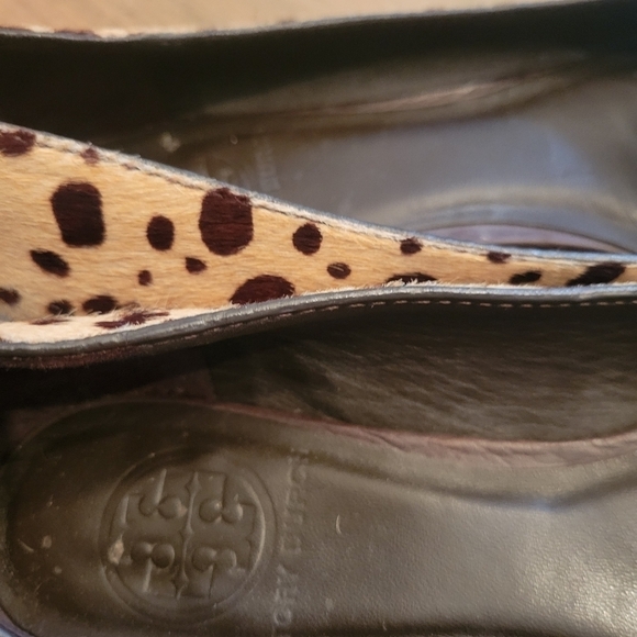 Tory Burch Priscilla Cheetah Print Calf Hair Flats Size 6 1/2 - Picture 5 of 7